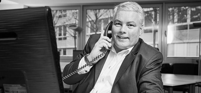 Studienleiter Peter Addix Bild vom Arbeitsplatz Peter Addix, IQ Technikum Bremen